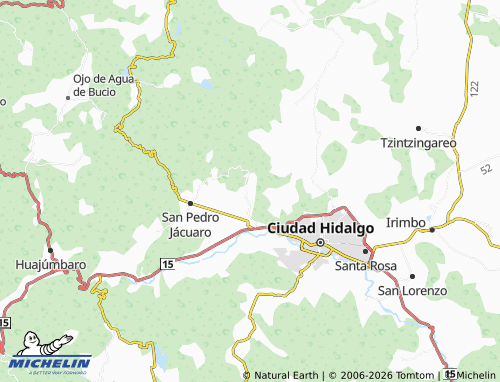 Mapa MICHELIN La Polvadera - ViaMichelin