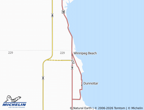 Mappa MICHELIN Winnipeg Beach - ViaMichelin