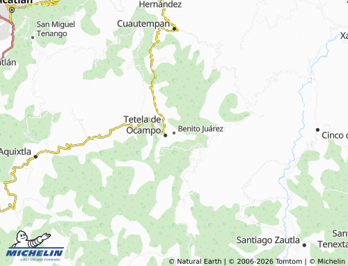 MICHELIN Benito Juárez map - ViaMichelin