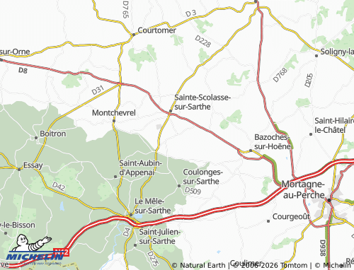 MICHELIN Bures map - ViaMichelin
