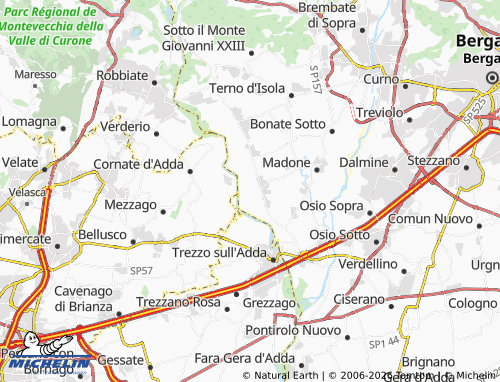 Mapa MICHELIN Bottanuco - ViaMichelin