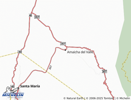 MICHELIN Amaicha del Valle map - ViaMichelin