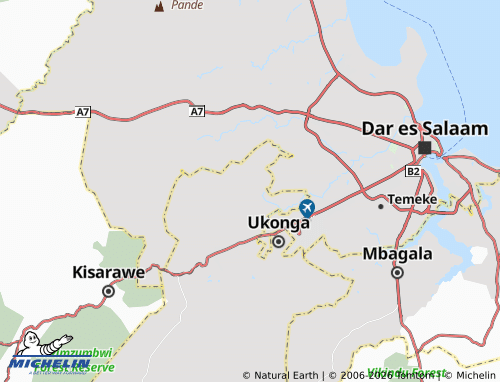 MICHELIN-Landkarte Kinyerezi - ViaMichelin