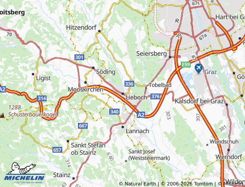Carte MICHELIN Lieboch - ViaMichelin
