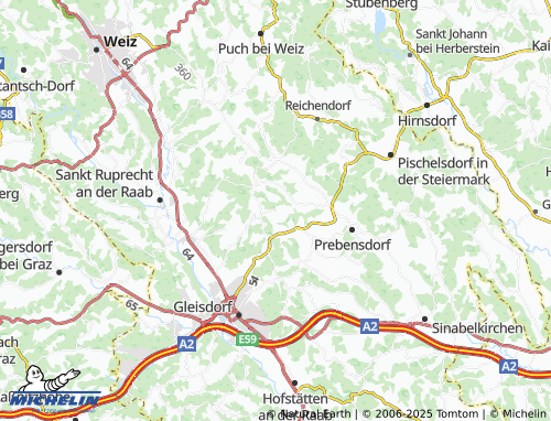 MICHELIN-Landkarte Kalch - ViaMichelin