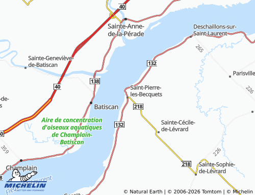 Carte MICHELIN Saint-Pierre-les-Becquets - ViaMichelin