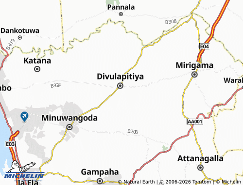 Mappa MICHELIN Wewagedara - ViaMichelin