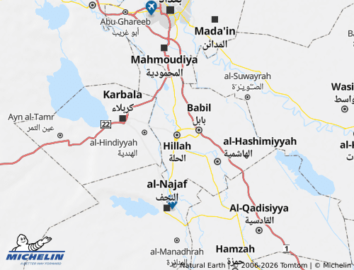 MICHELIN Hillah map - ViaMichelin