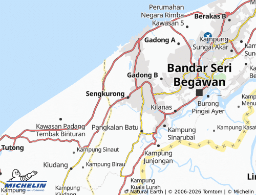 Kaart MICHELIN Sengkurong - ViaMichelin