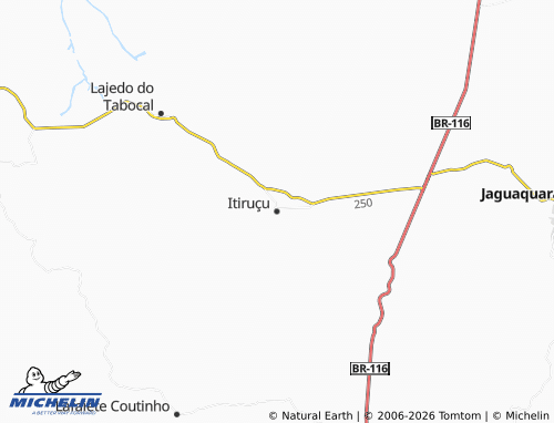 MICHELIN Itiruçu map - ViaMichelin