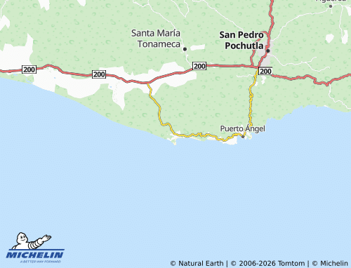 Kaart MICHELIN Mazunte - ViaMichelin
