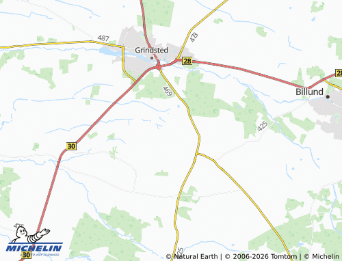 MICHELIN Fugdal map - ViaMichelin
