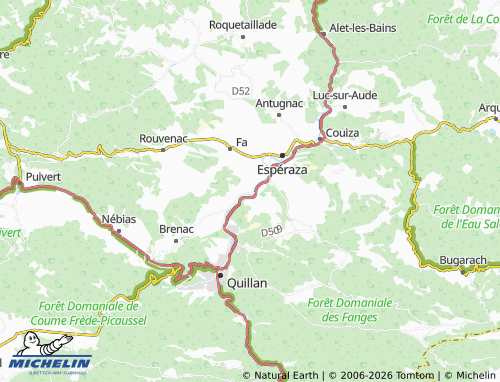 Mapa MICHELIN Campagne-sur-Aude - ViaMichelin