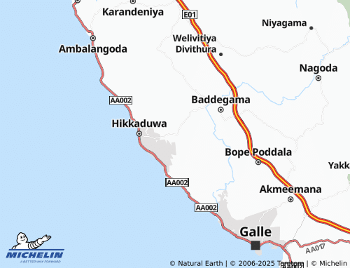 MICHELIN Arachchikanda map - ViaMichelin