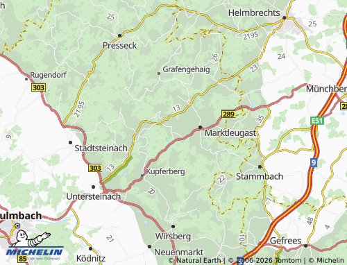MICHELIN Mannsflur map - ViaMichelin