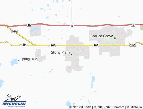Kaart MICHELIN Stony Plain - ViaMichelin