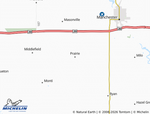 Carte MICHELIN Prairie - ViaMichelin