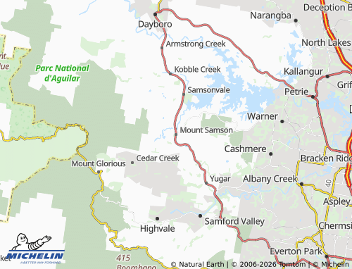 MICHELIN Mount Samson map - ViaMichelin