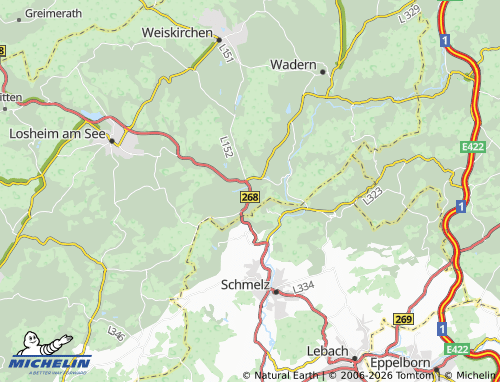 MICHELIN Nunkirchen map - ViaMichelin