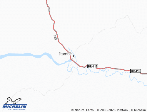 MICHELIN Itambé map - ViaMichelin