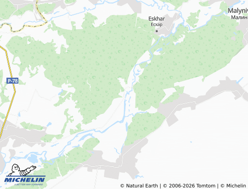 MICHELIN Mokhnach map - ViaMichelin
