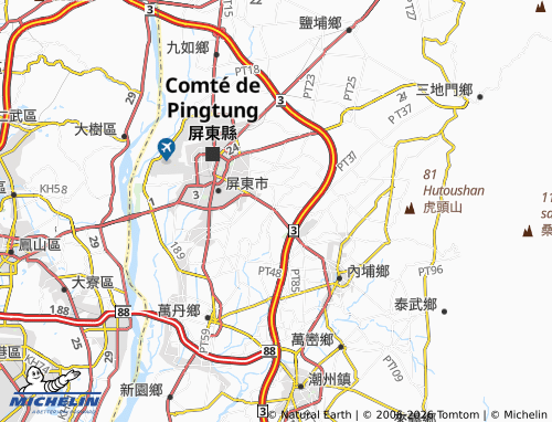 Mappa MICHELIN Línluò Xiāng - ViaMichelin