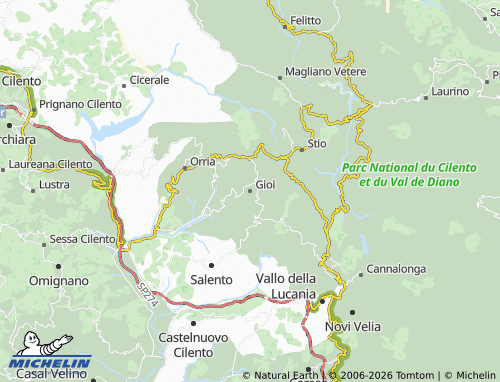 Mappa MICHELIN Gioi - ViaMichelin