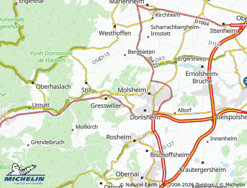 MICHELIN Mutzig map - ViaMichelin