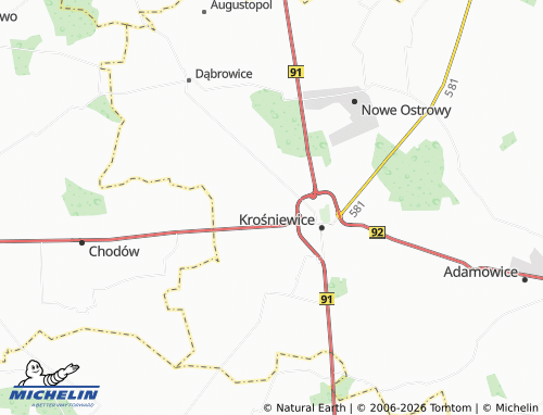 MICHELIN Bardzinek map - ViaMichelin