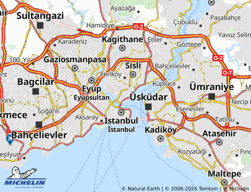 MICHELIN Firuzağa map - ViaMichelin
