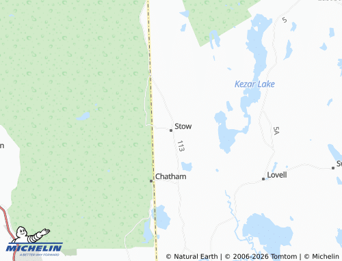 Carte MICHELIN Stow - ViaMichelin