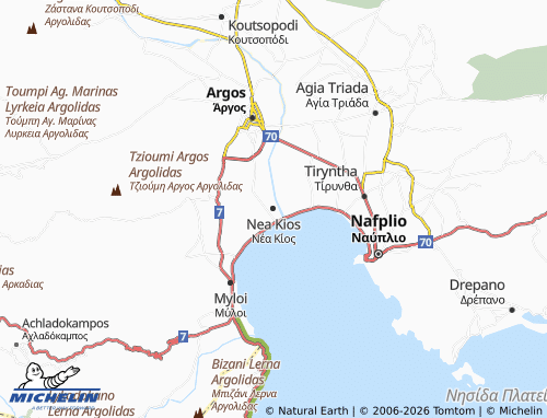 Carte MICHELIN Nea Kios - ViaMichelin