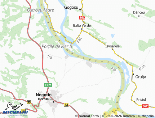Kaart MICHELIN Prahovo - ViaMichelin