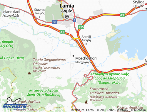MICHELIN Moschochori map - ViaMichelin