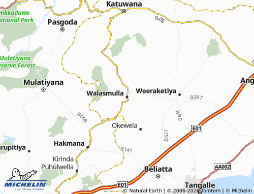 Carte MICHELIN Walasmulla - ViaMichelin