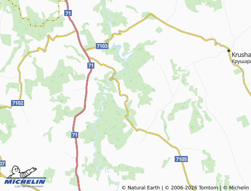Kaart MICHELIN Pchelnik - ViaMichelin