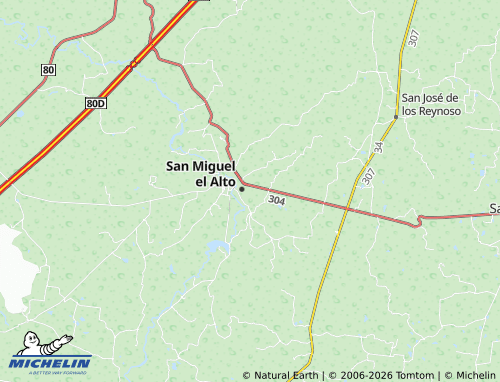 Mappa MICHELIN Jardines de San Miguel - ViaMichelin