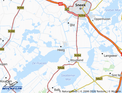 MICHELIN Heeg map - ViaMichelin