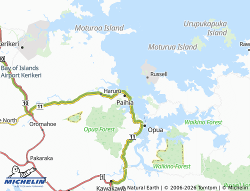 Mapa MICHELIN Paihia - ViaMichelin
