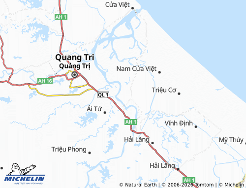 Carte MICHELIN Triệu Long - ViaMichelin