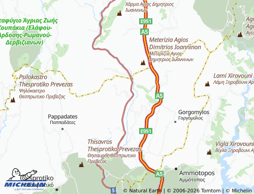 Mappa MICHELIN Panagia - ViaMichelin