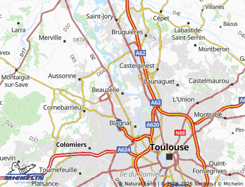 Carte MICHELIN Beauzelle - ViaMichelin