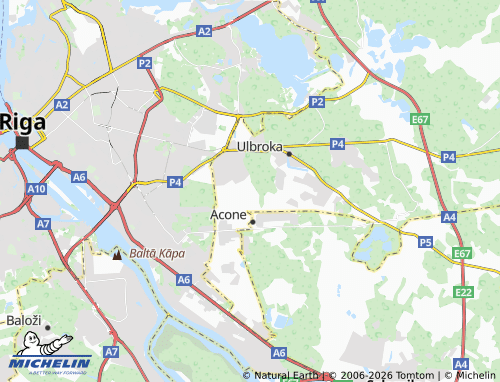 Mapa MICHELIN Saulīši - ViaMichelin