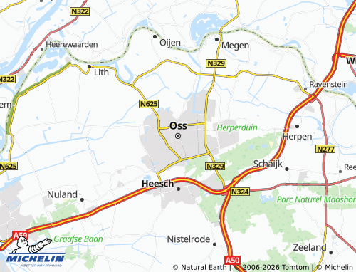 Mapa MICHELIN Oss - ViaMichelin