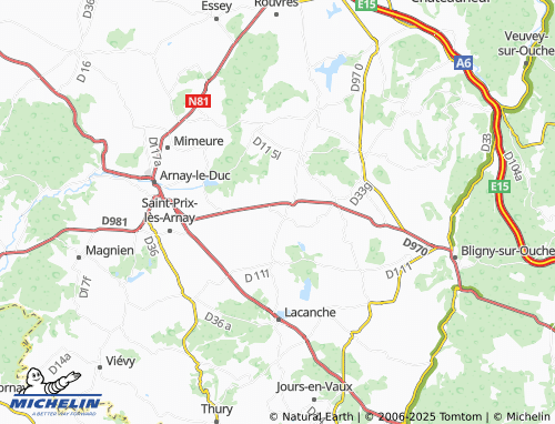 Carte MICHELIN Foissy - ViaMichelin