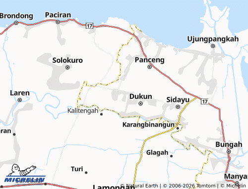 Carte MICHELIN Petiyin Tunggal - ViaMichelin