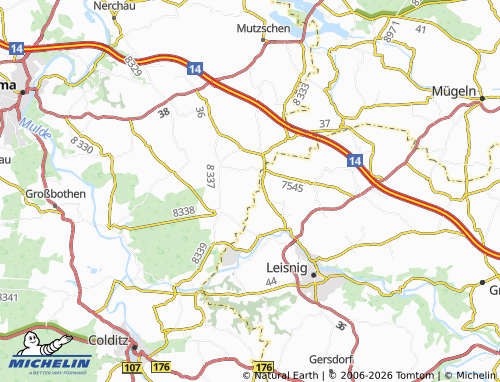 MICHELIN Motterwitz map - ViaMichelin