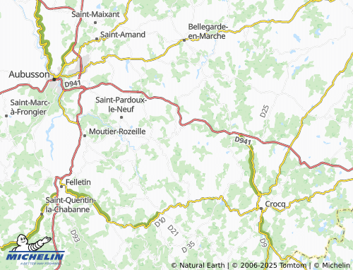 MICHELIN Saint-Avit-de-Tardes map - ViaMichelin
