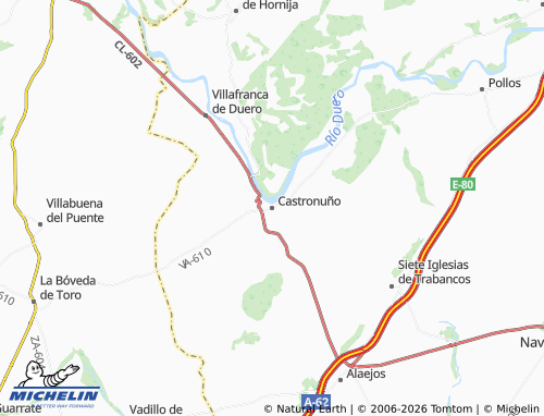 MICHELIN Castronuño map - ViaMichelin