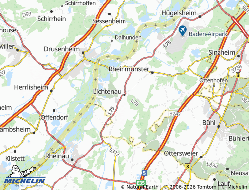 Mapa MICHELIN Lichtenau - ViaMichelin
